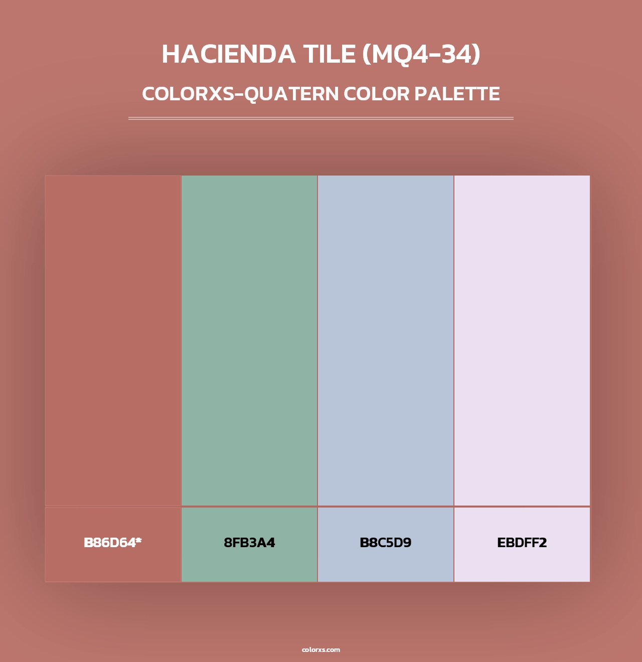 Hacienda Tile (MQ4-34) - Colorxs Quad Palette