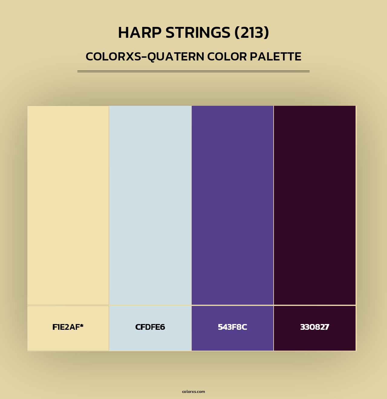 Harp Strings (213) - Colorxs Quad Palette