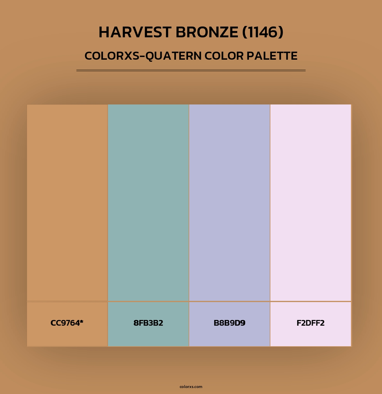 Harvest Bronze (1146) - Colorxs Quad Palette
