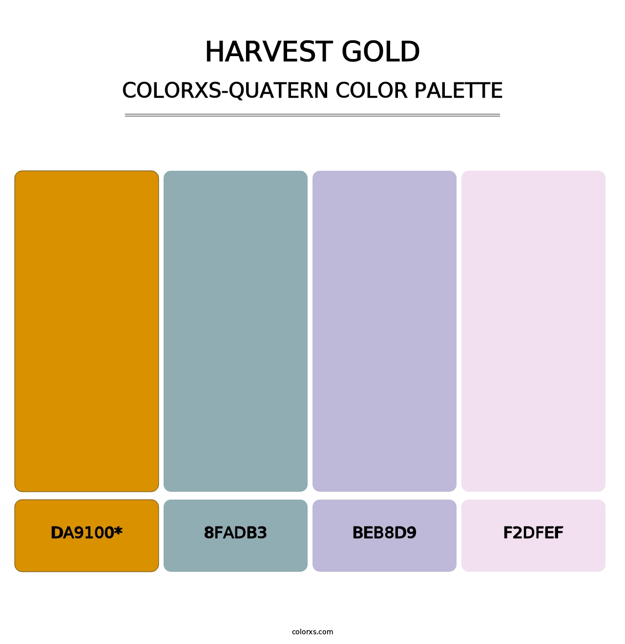 Harvest Gold - Colorxs Quatern Palette