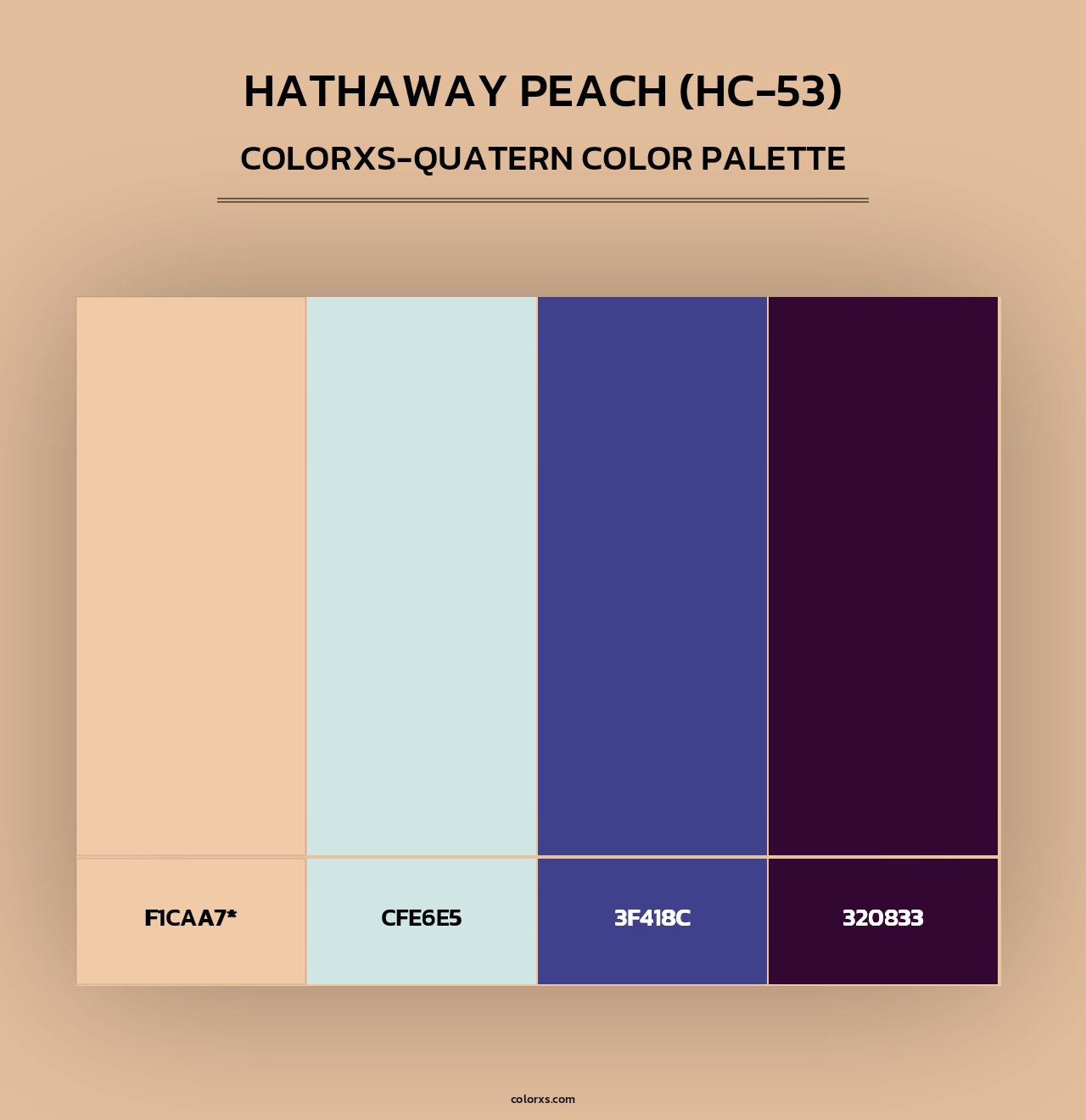 Hathaway Peach (HC-53) - Colorxs Quad Palette