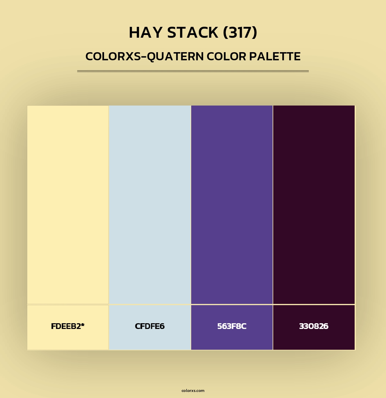 Hay Stack (317) - Colorxs Quad Palette