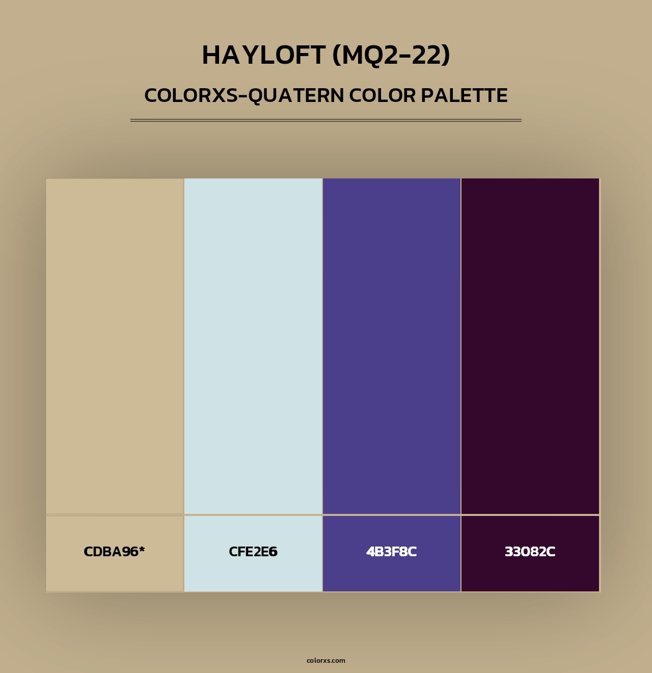 Hayloft (MQ2-22) - Colorxs Quad Palette