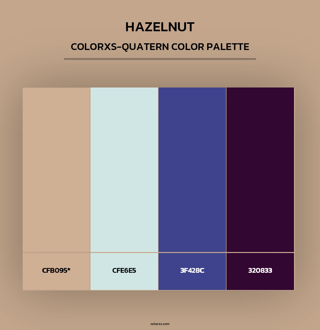 Hazelnut - Colorxs Quad Palette