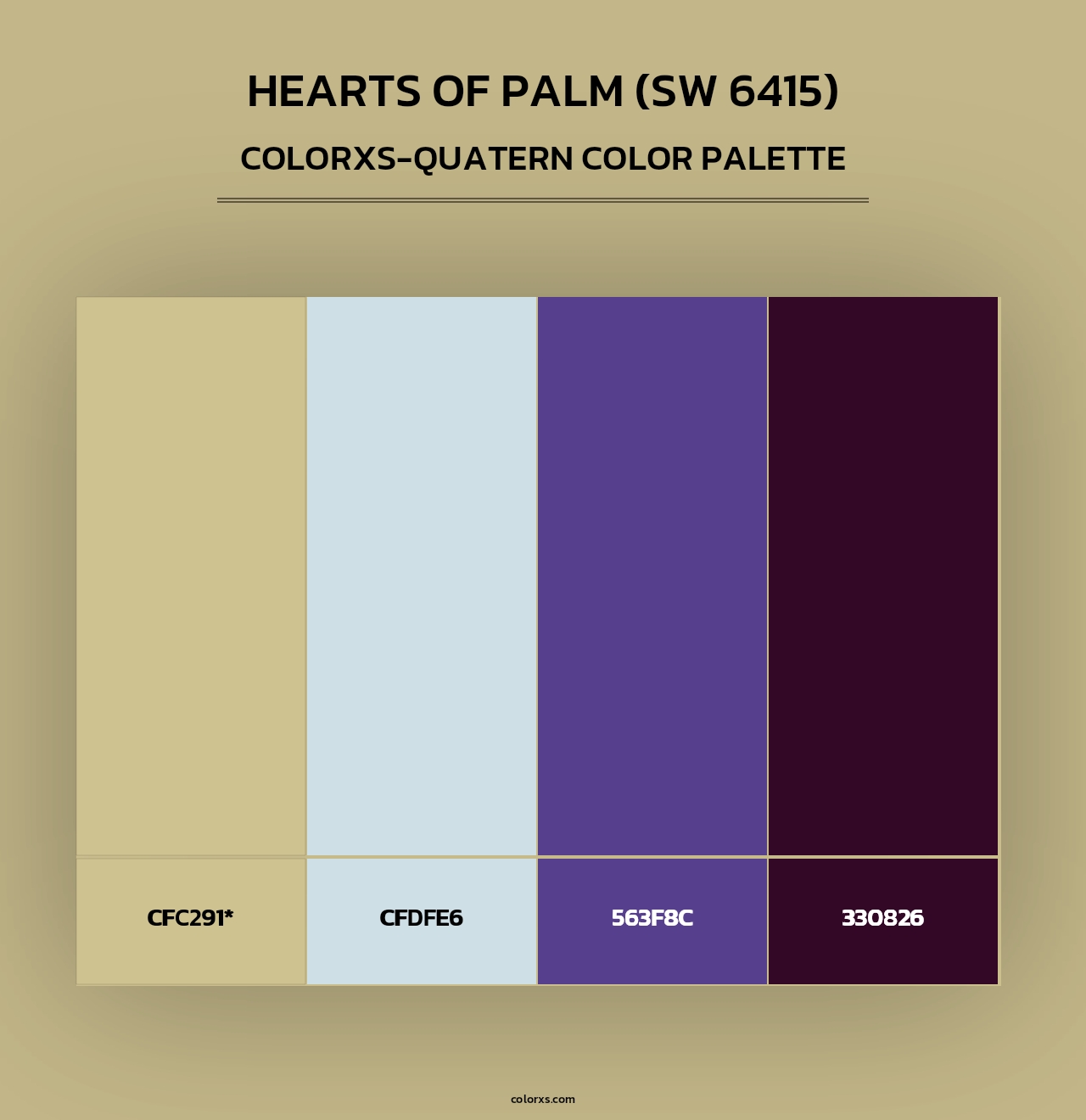 Hearts of Palm (SW 6415) - Colorxs Quad Palette