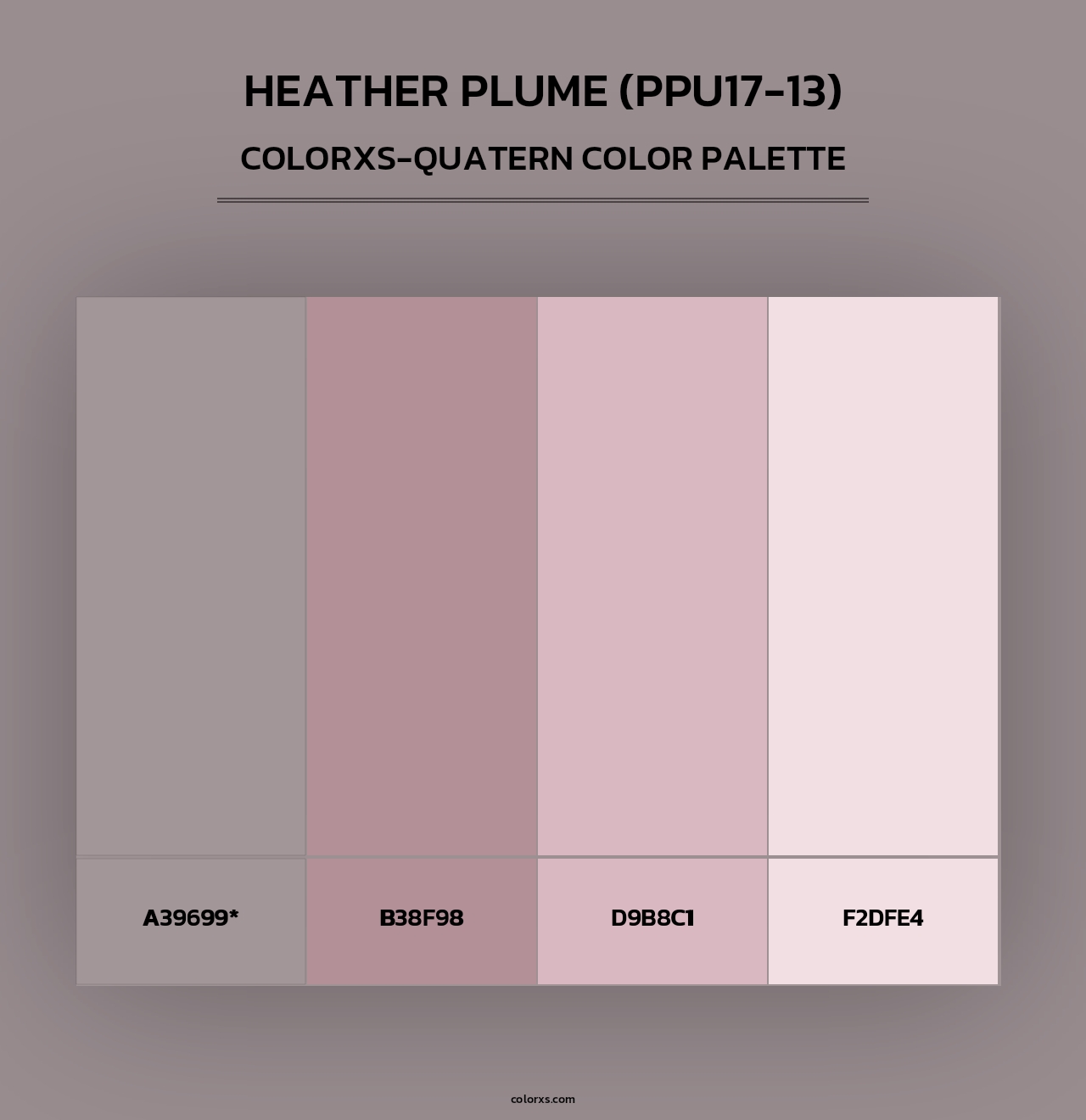 Heather Plume (PPU17-13) - Colorxs Quad Palette