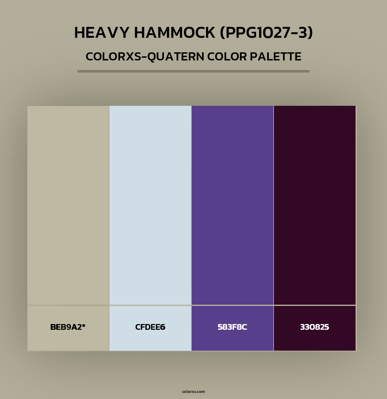 Heavy Hammock (PPG1027-3) - Colorxs Quad Palette