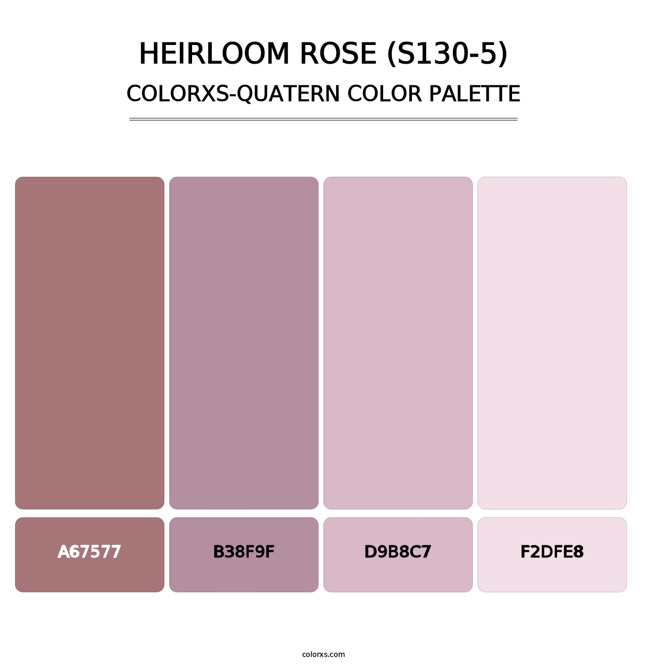 Heirloom Rose (S130-5) - Colorxs Quatern Palette