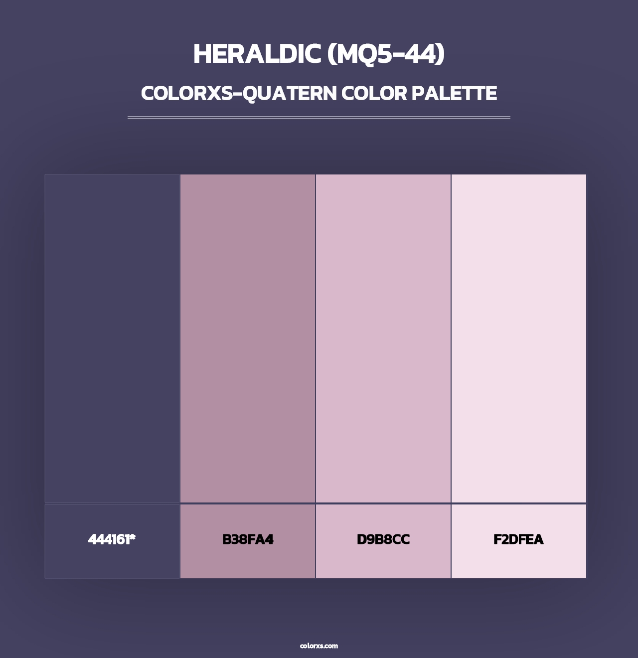 Heraldic (MQ5-44) - Colorxs Quad Palette
