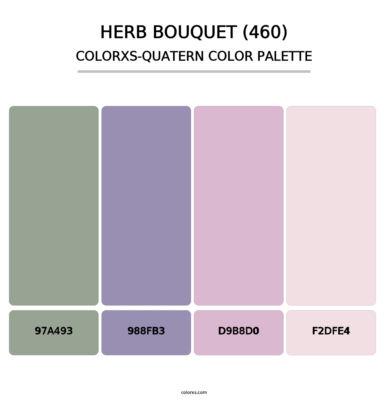 Herb Bouquet (460) - Colorxs Quatern Palette