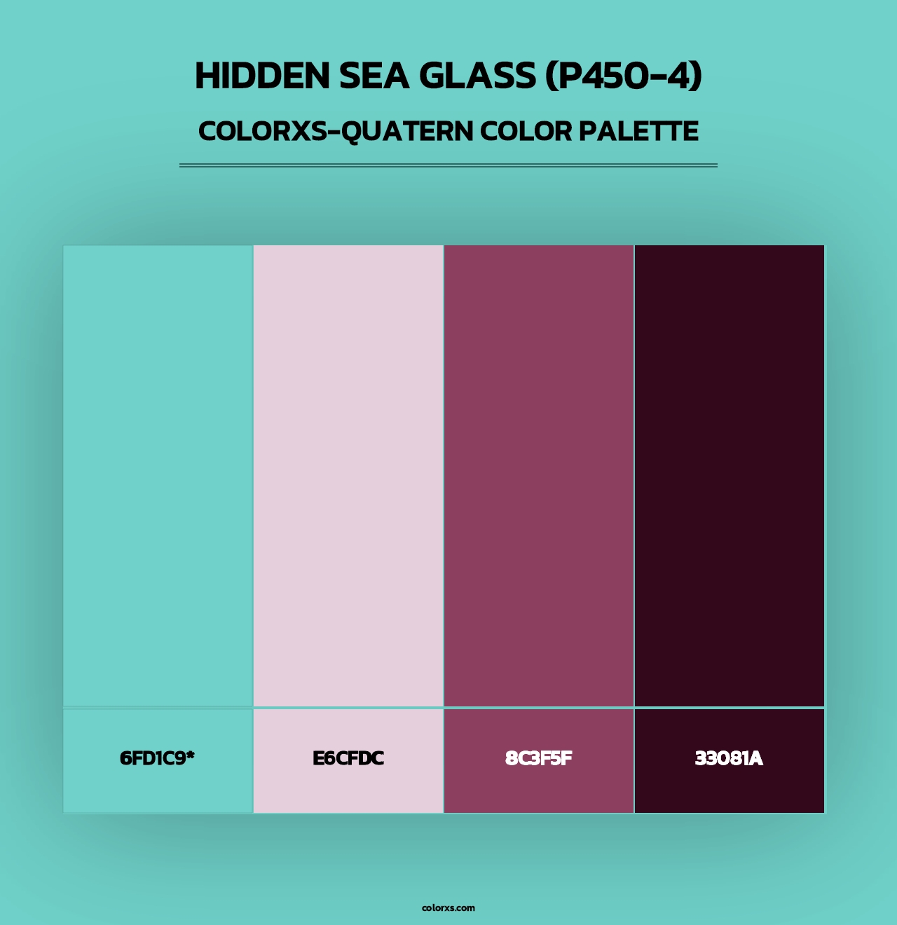 Hidden Sea Glass (P450-4) - Colorxs Quad Palette