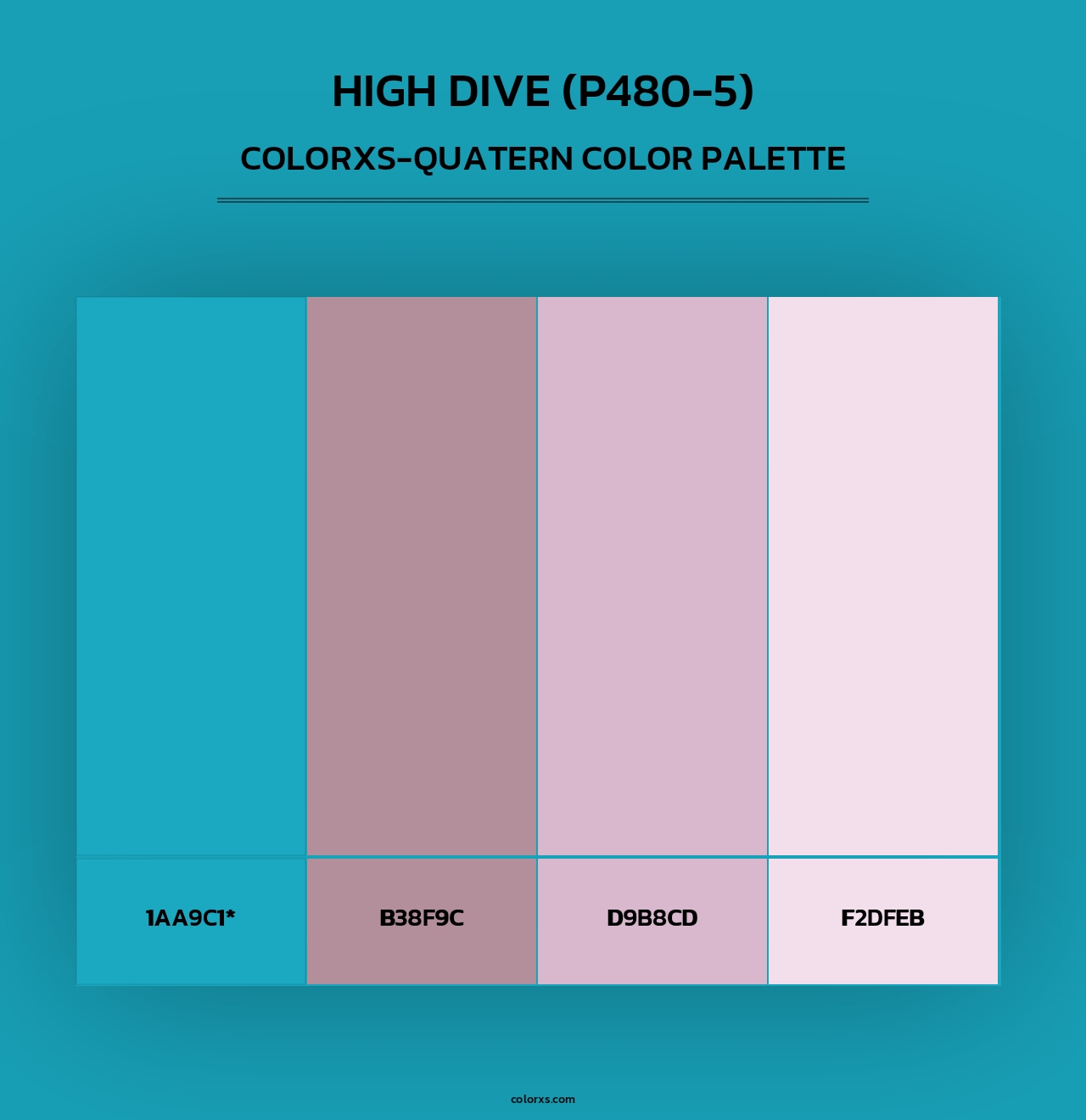 High Dive (P480-5) - Colorxs Quad Palette