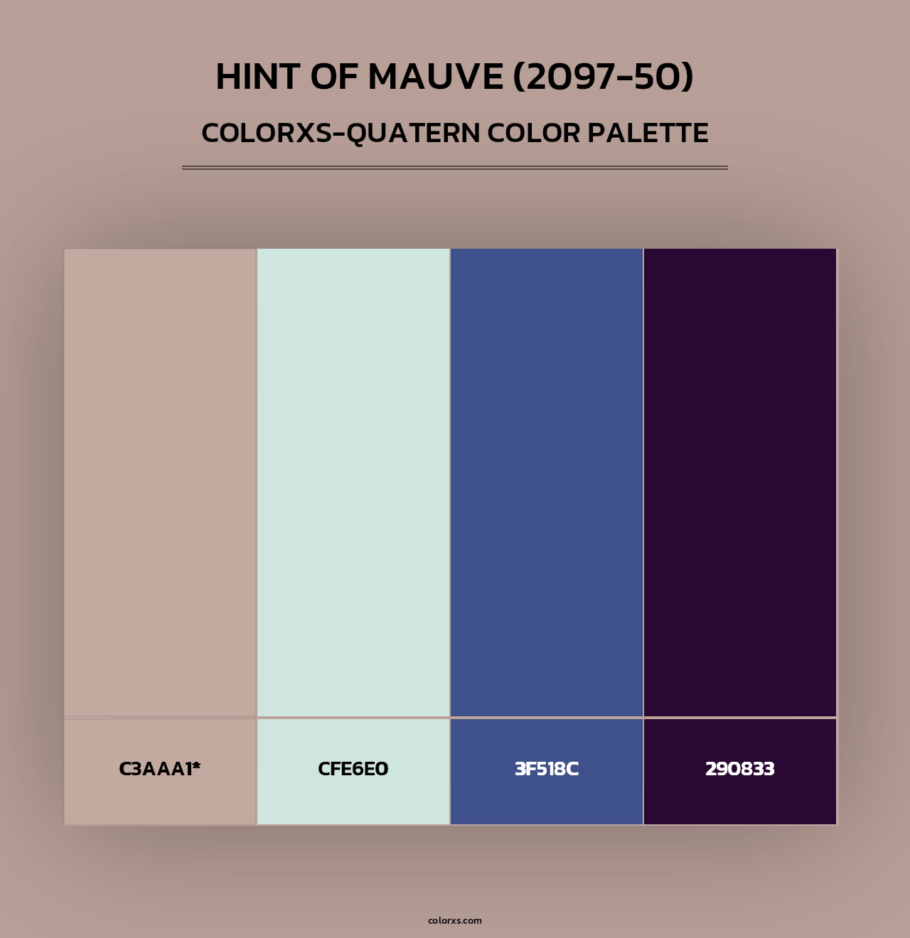 Hint of Mauve (2097-50) - Colorxs Quad Palette