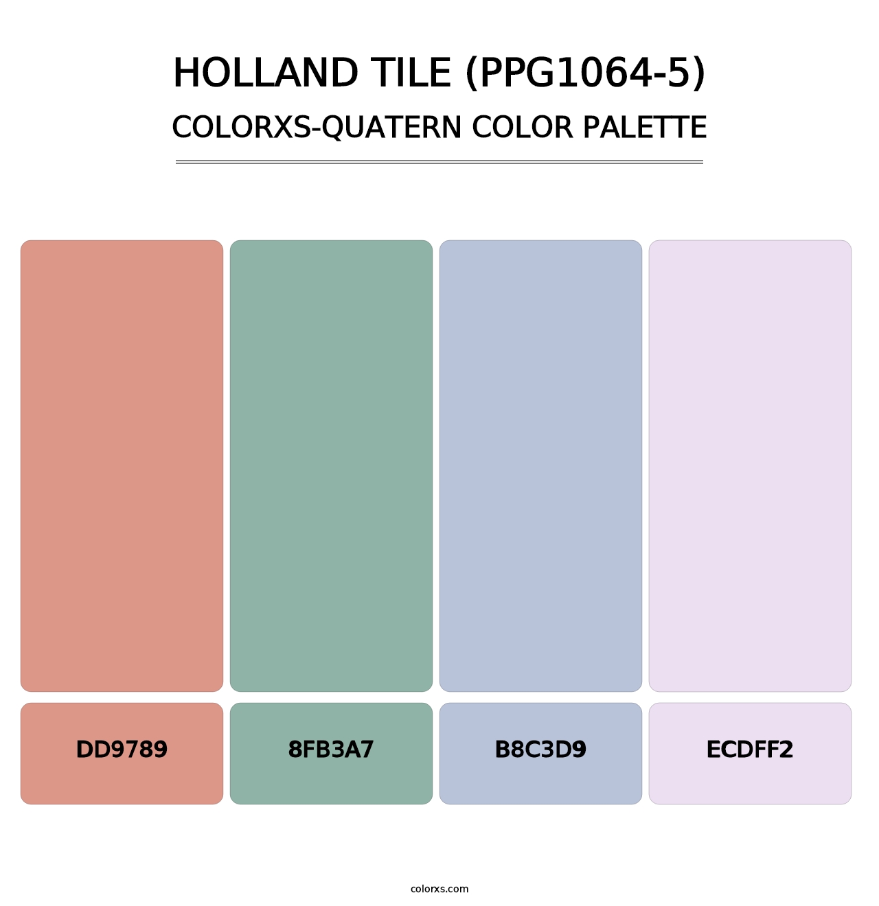 Holland Tile (PPG1064-5) - Colorxs Quatern Palette