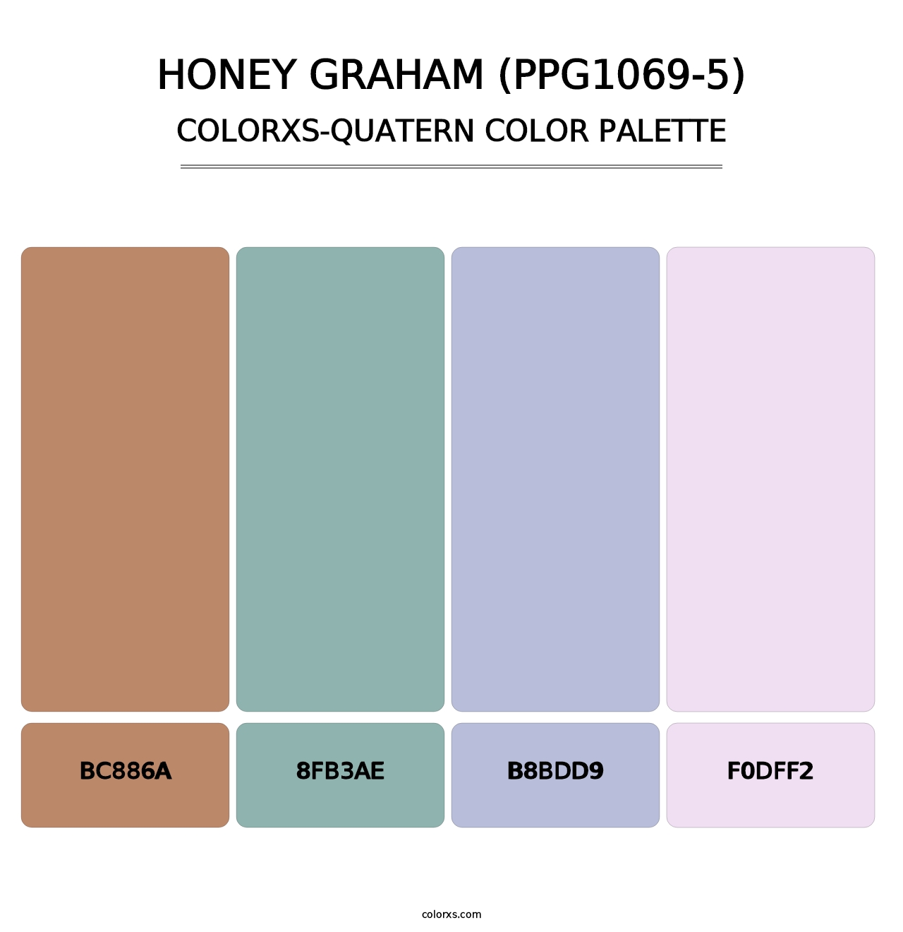 Honey Graham (PPG1069-5) - Colorxs Quatern Palette