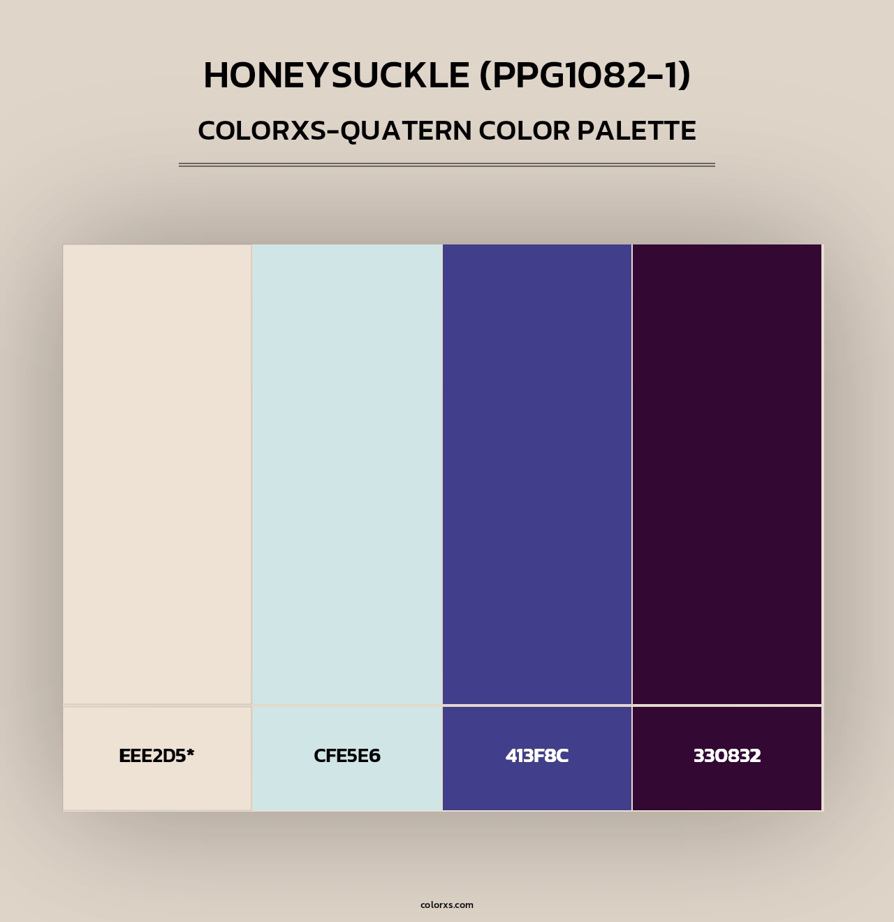 Honeysuckle (PPG1082-1) - Colorxs Quad Palette