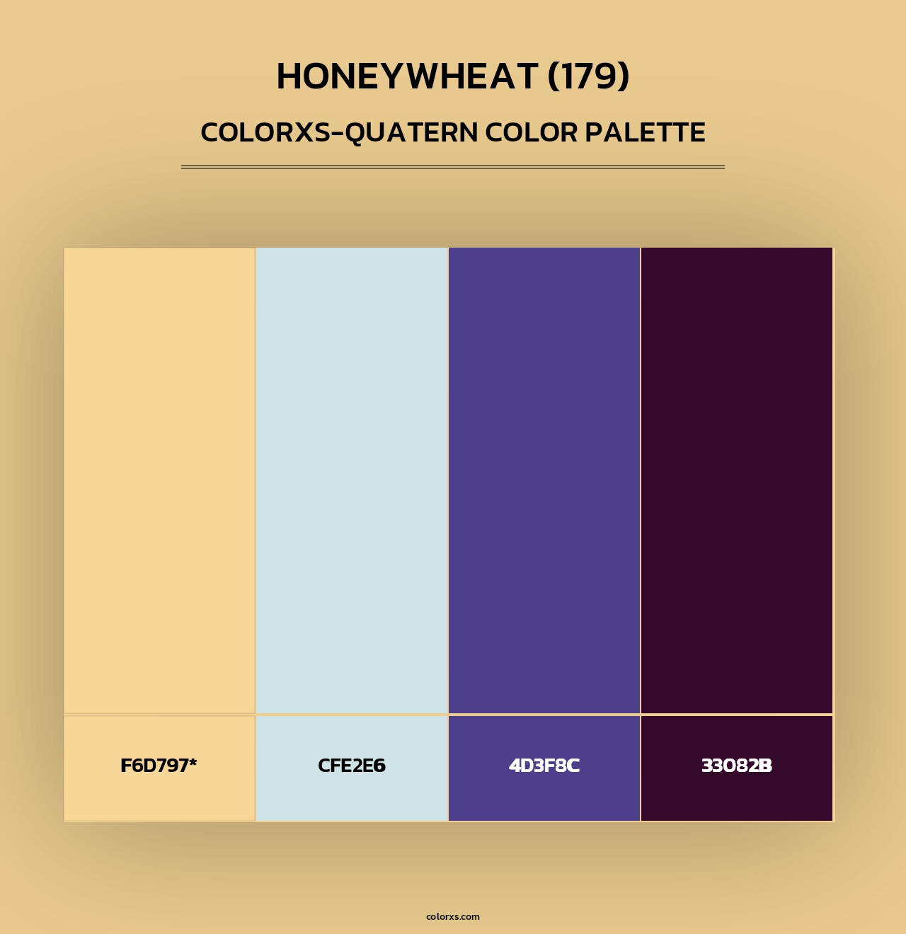 Honeywheat (179) - Colorxs Quad Palette