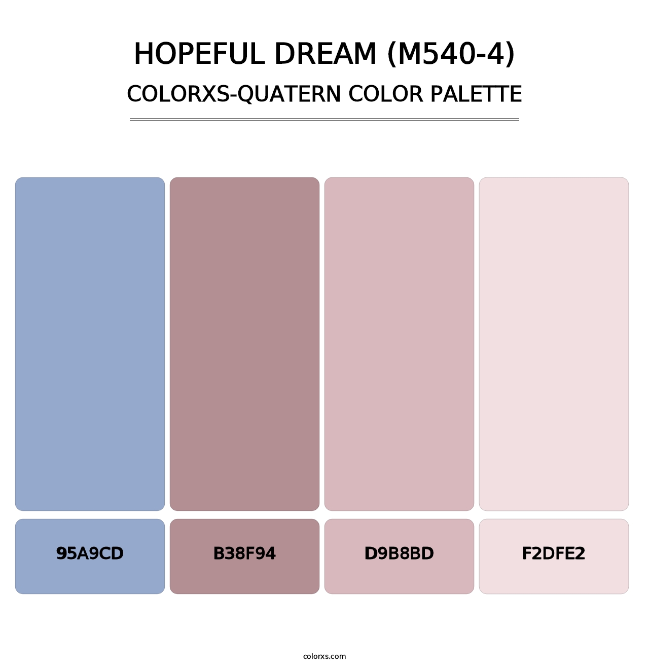 Hopeful Dream (M540-4) - Colorxs Quatern Palette