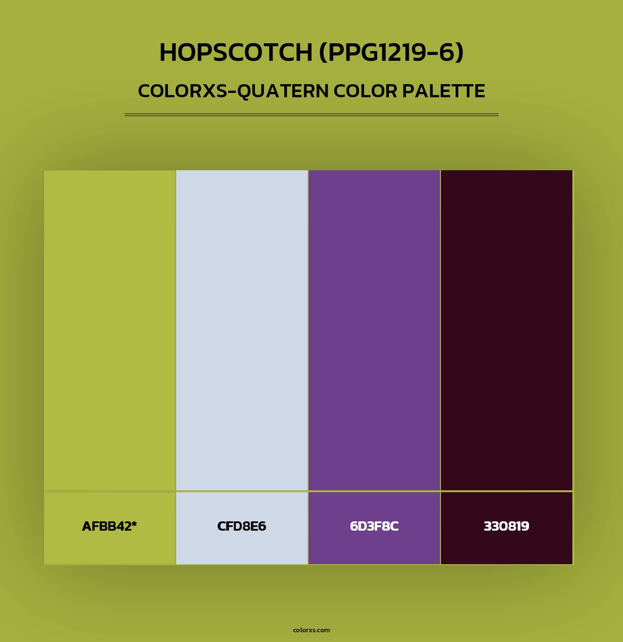 Hopscotch (PPG1219-6) - Colorxs Quad Palette