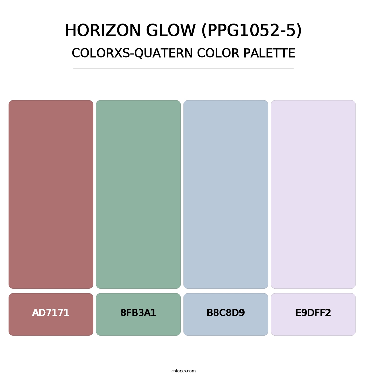 Horizon Glow (PPG1052-5) - Colorxs Quatern Palette