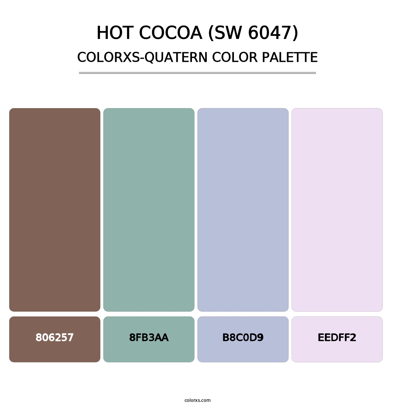 Hot Cocoa (SW 6047) - Colorxs Quatern Palette