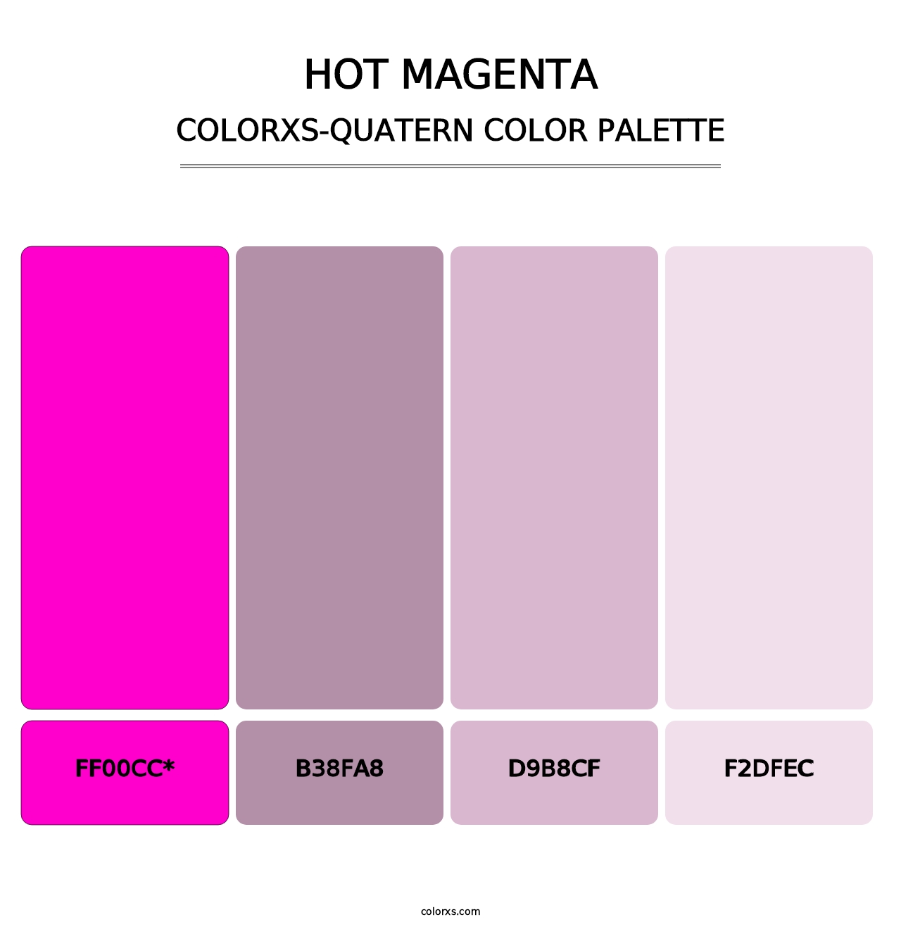 Hot Magenta - Colorxs Quatern Palette