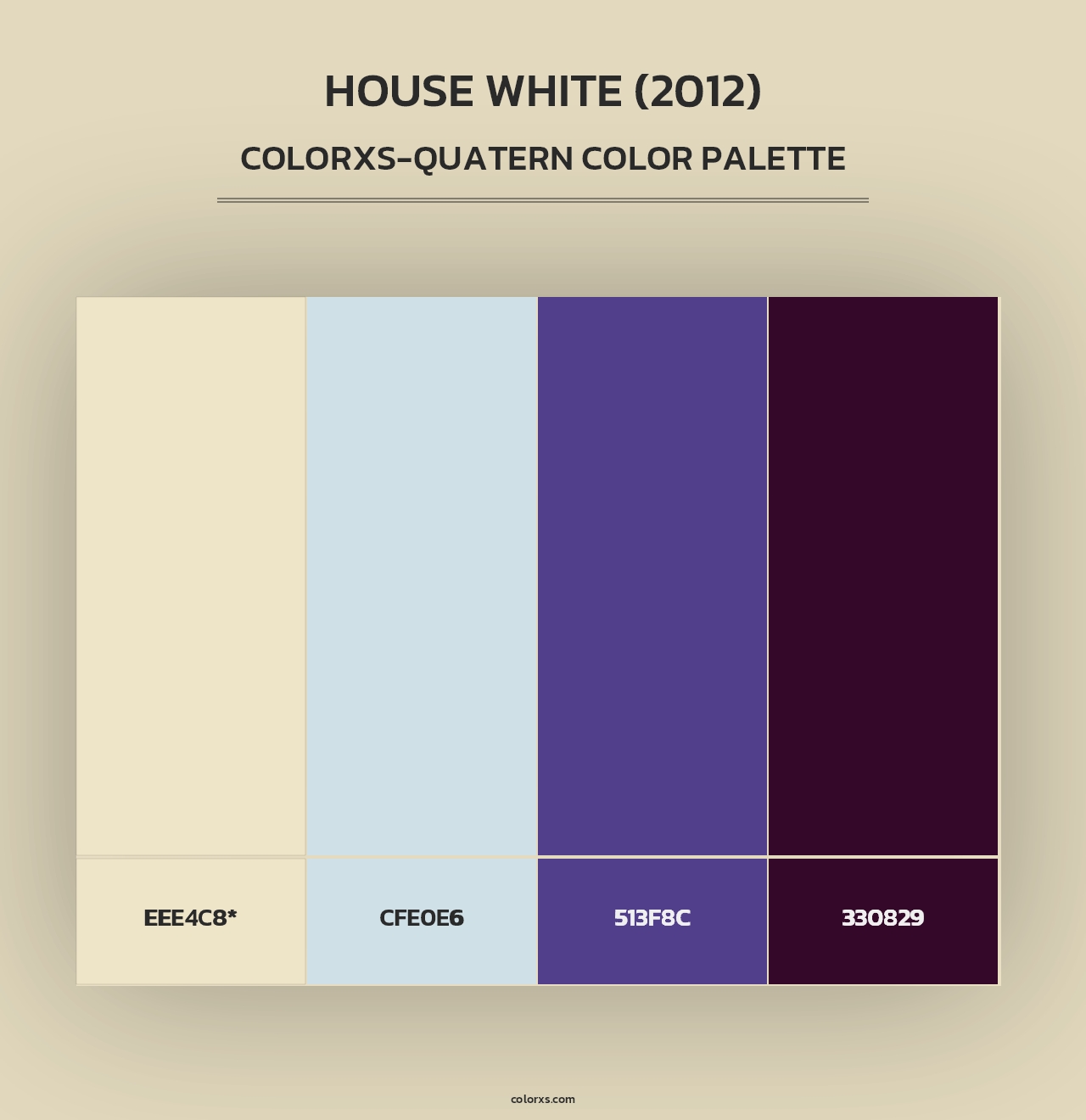 House White (2012) - Colorxs Quad Palette