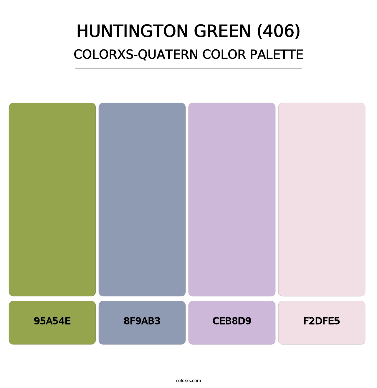 Huntington Green (406) - Colorxs Quatern Palette