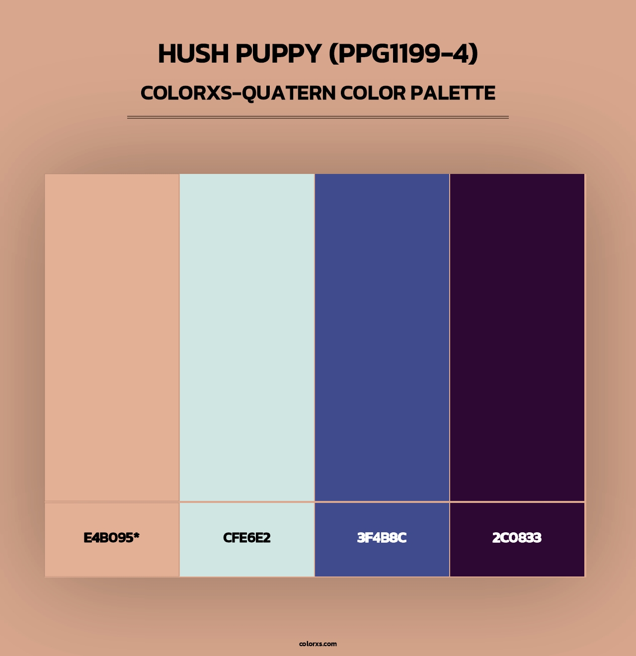 Hush Puppy (PPG1199-4) - Colorxs Quad Palette