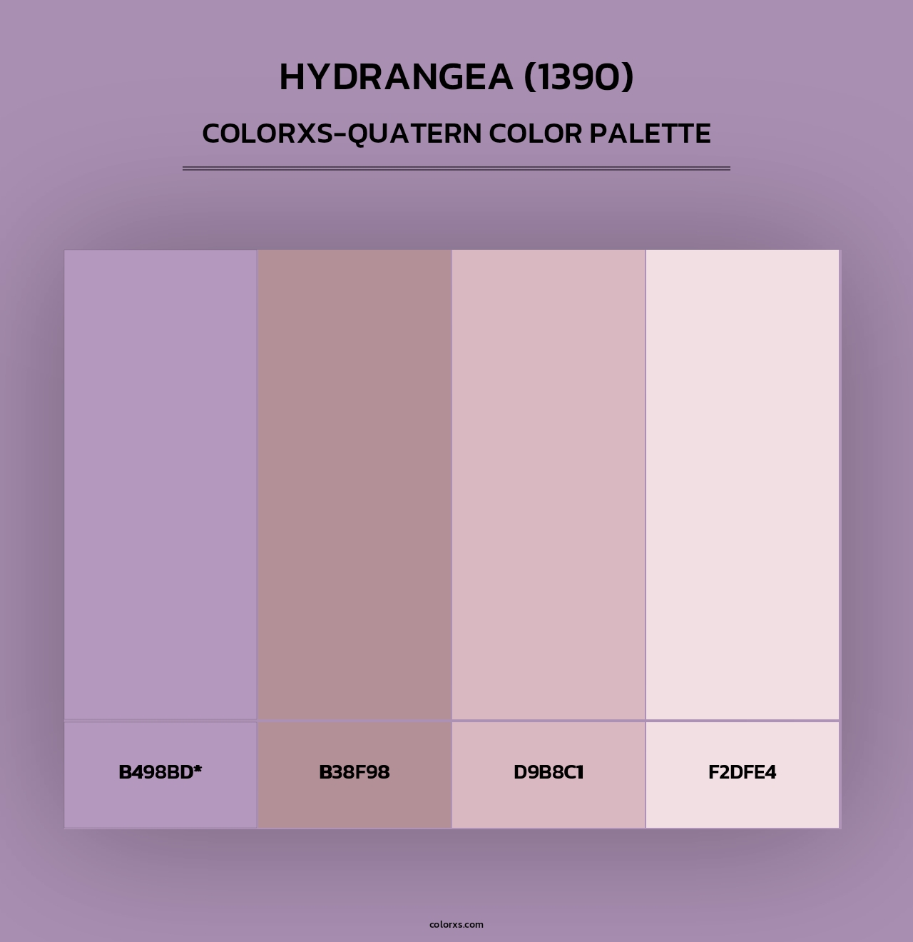 Hydrangea (1390) - Colorxs Quad Palette