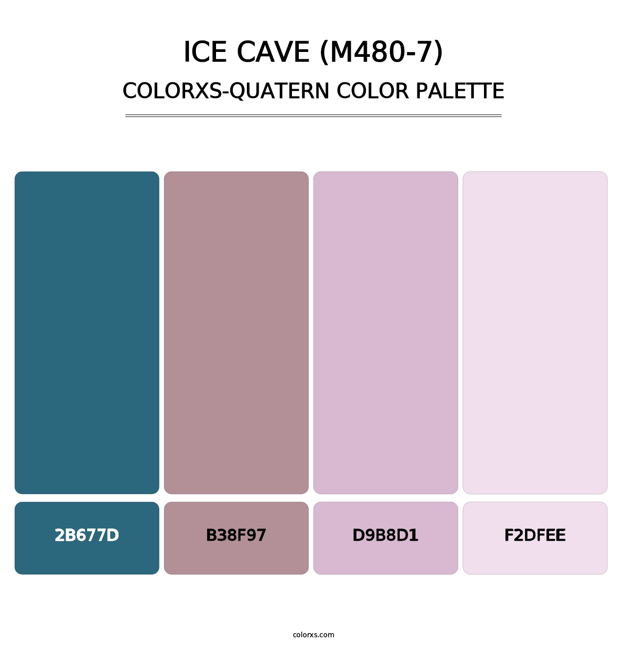 Ice Cave (M480-7) - Colorxs Quatern Palette