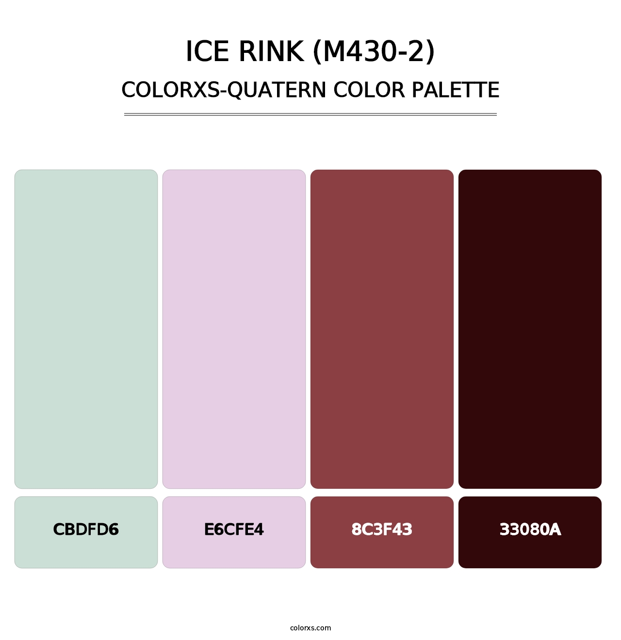 Ice Rink (M430-2) - Colorxs Quatern Palette