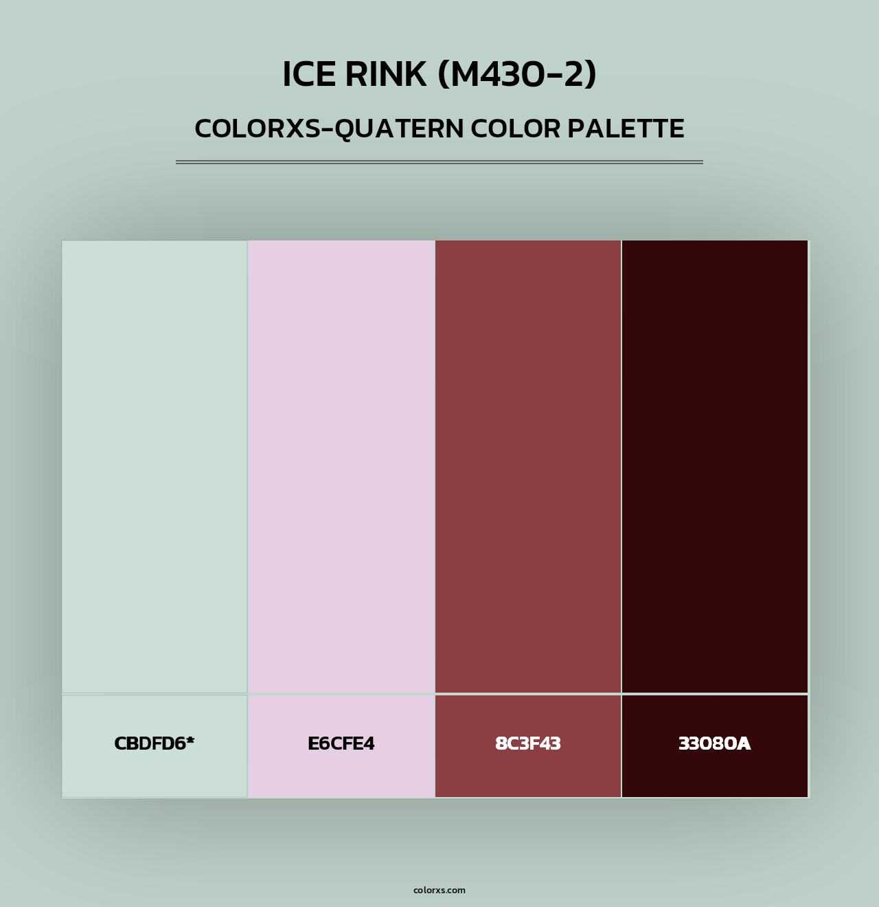 Ice Rink (M430-2) - Colorxs Quad Palette