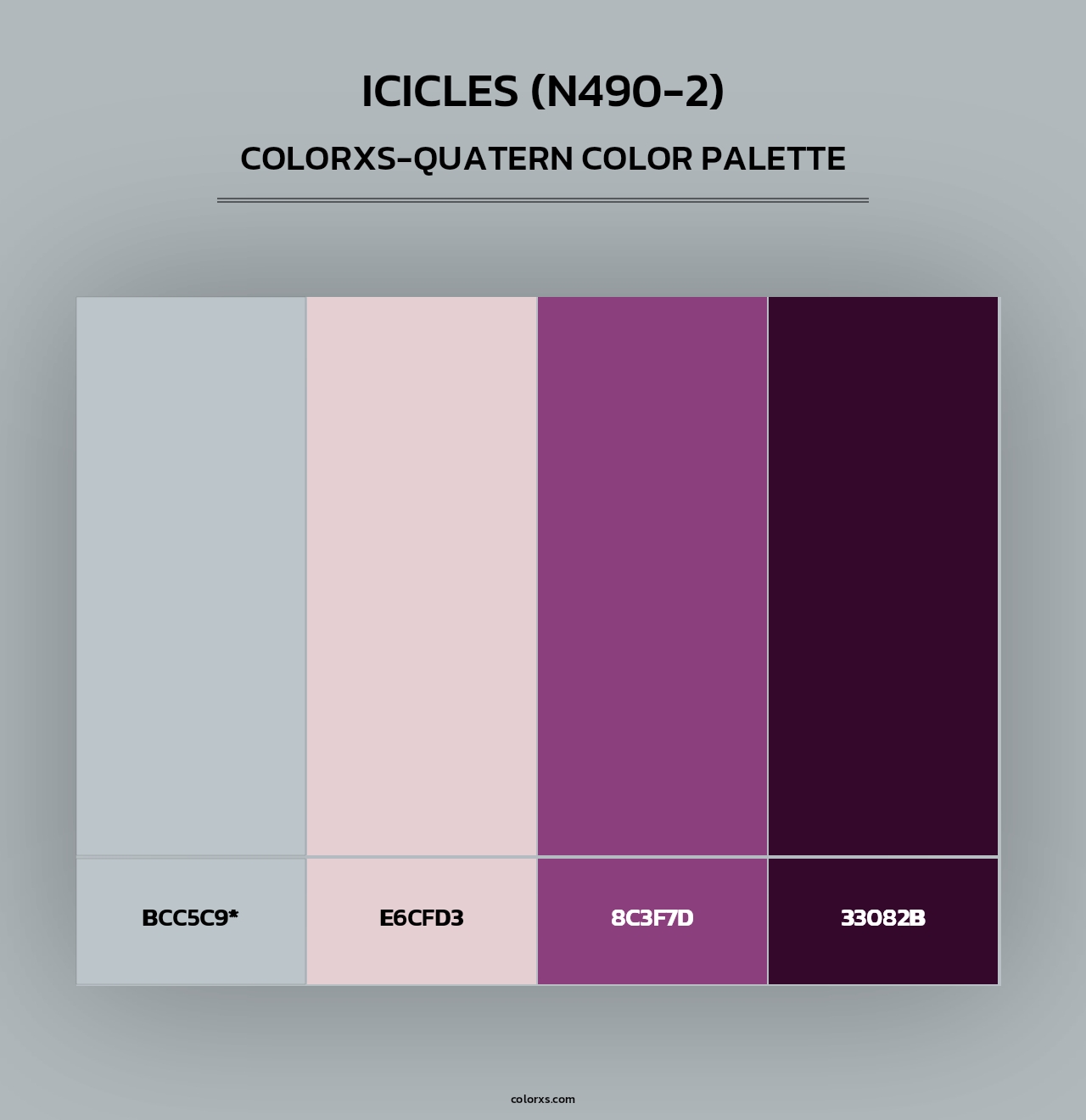 Icicles (N490-2) - Colorxs Quad Palette
