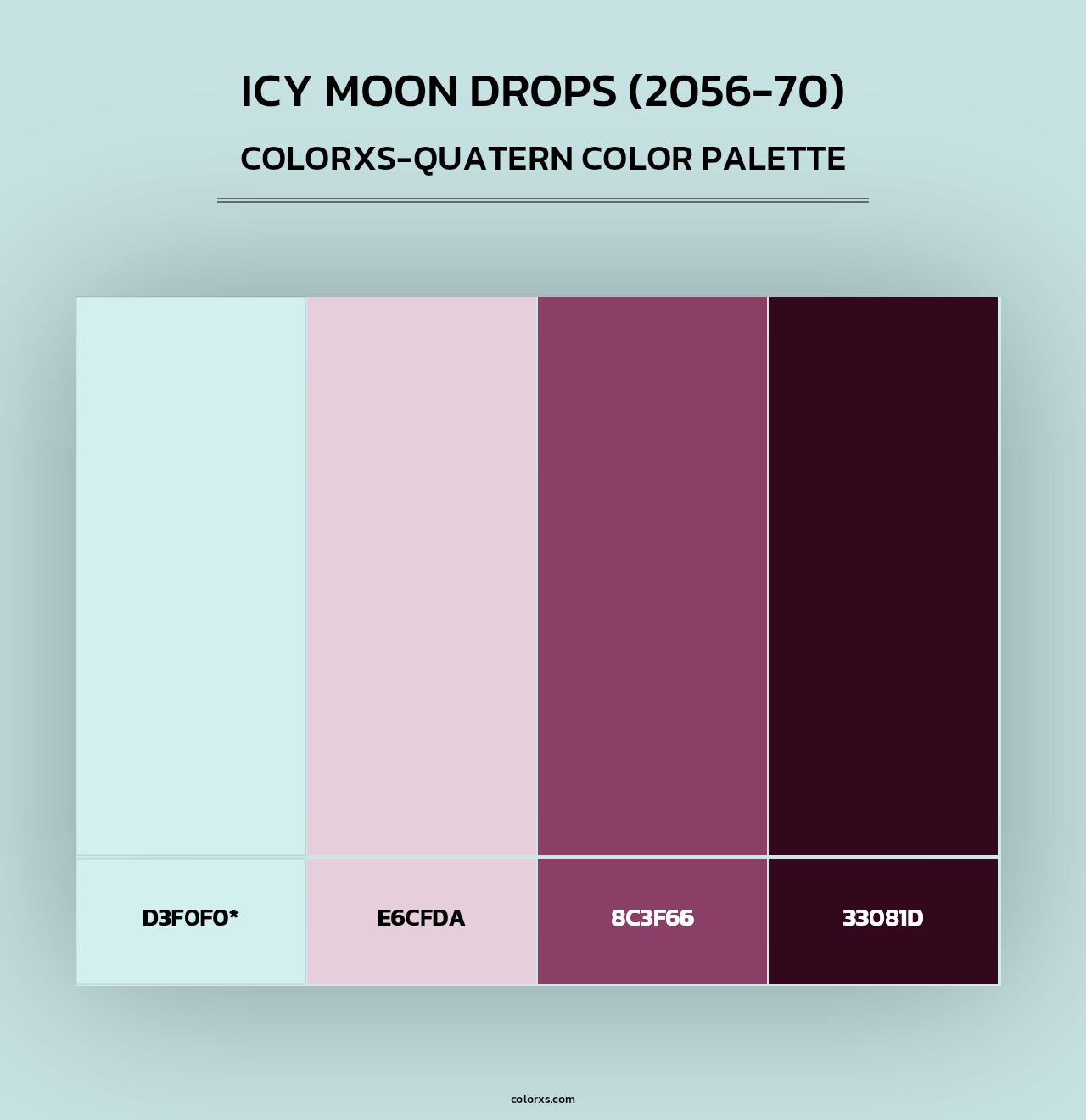 Icy Moon Drops (2056-70) - Colorxs Quad Palette