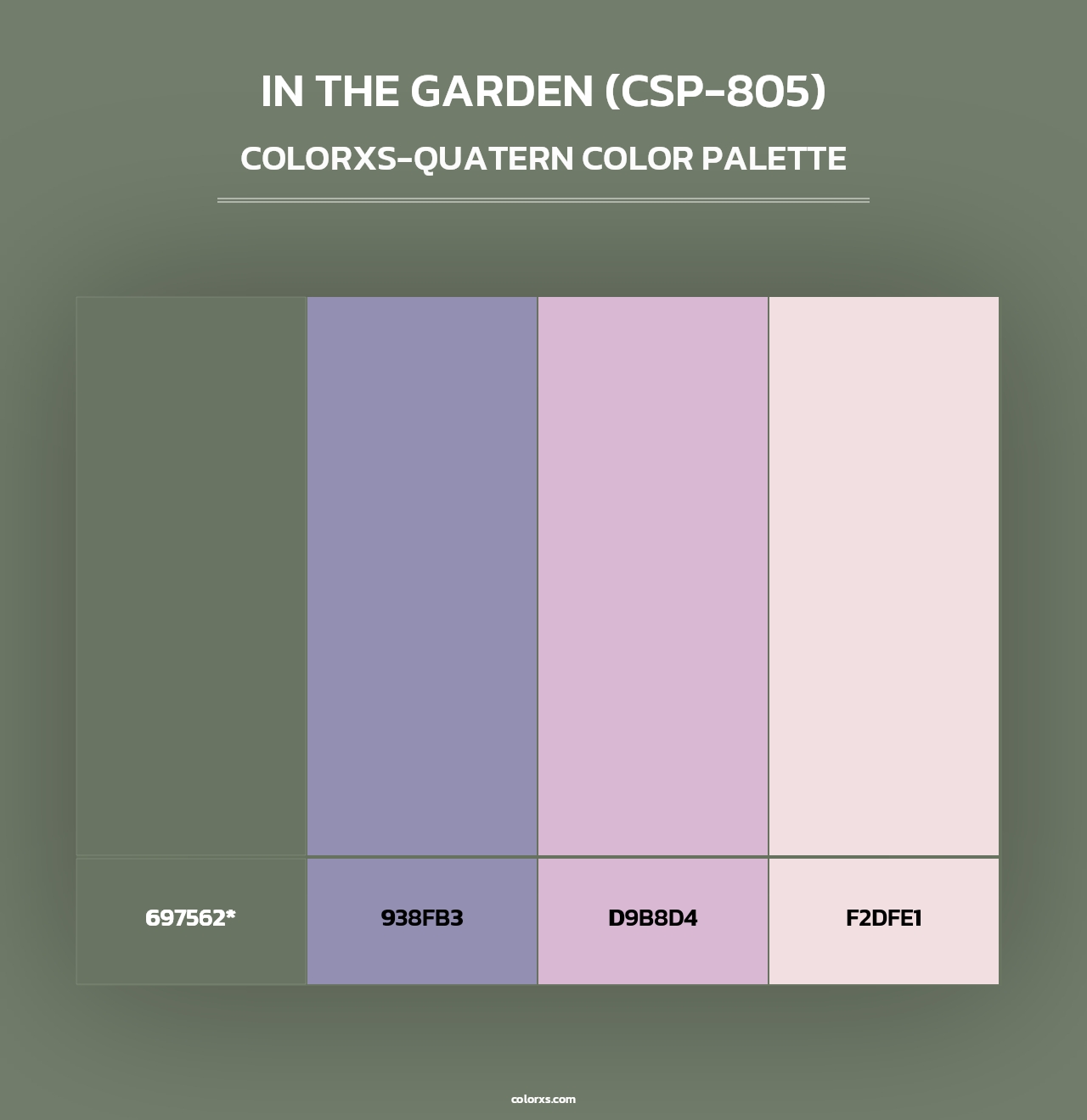 In the Garden (CSP-805) - Colorxs Quad Palette
