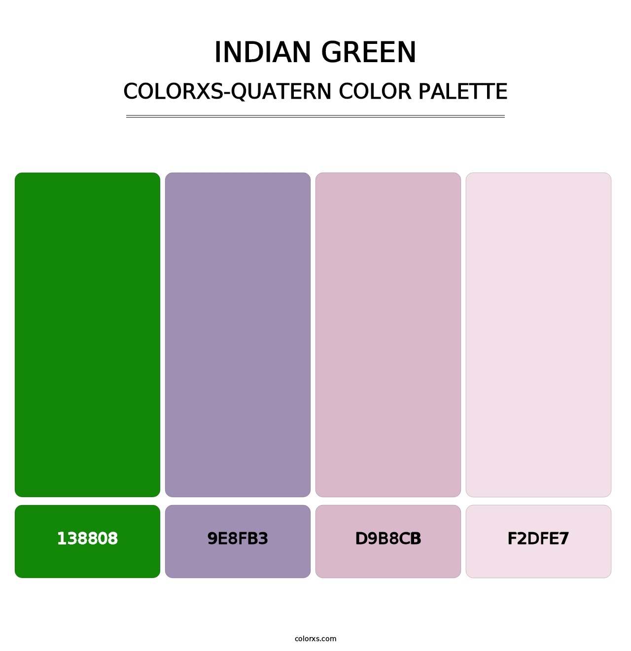Indian Green - Colorxs Quatern Palette