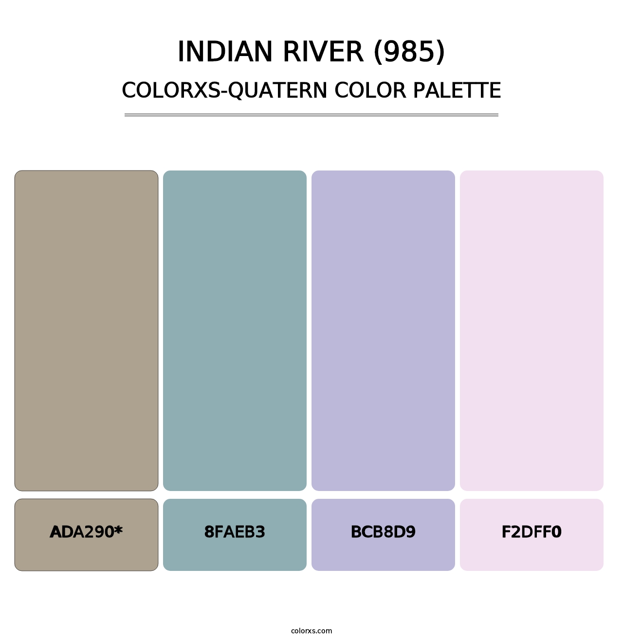 Indian River (985) - Colorxs Quatern Palette