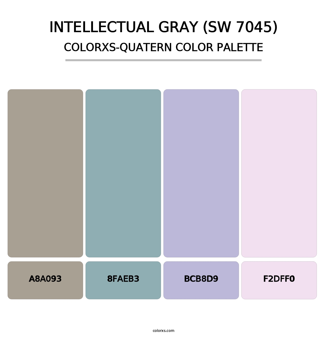 Intellectual Gray (SW 7045) - Colorxs Quatern Palette