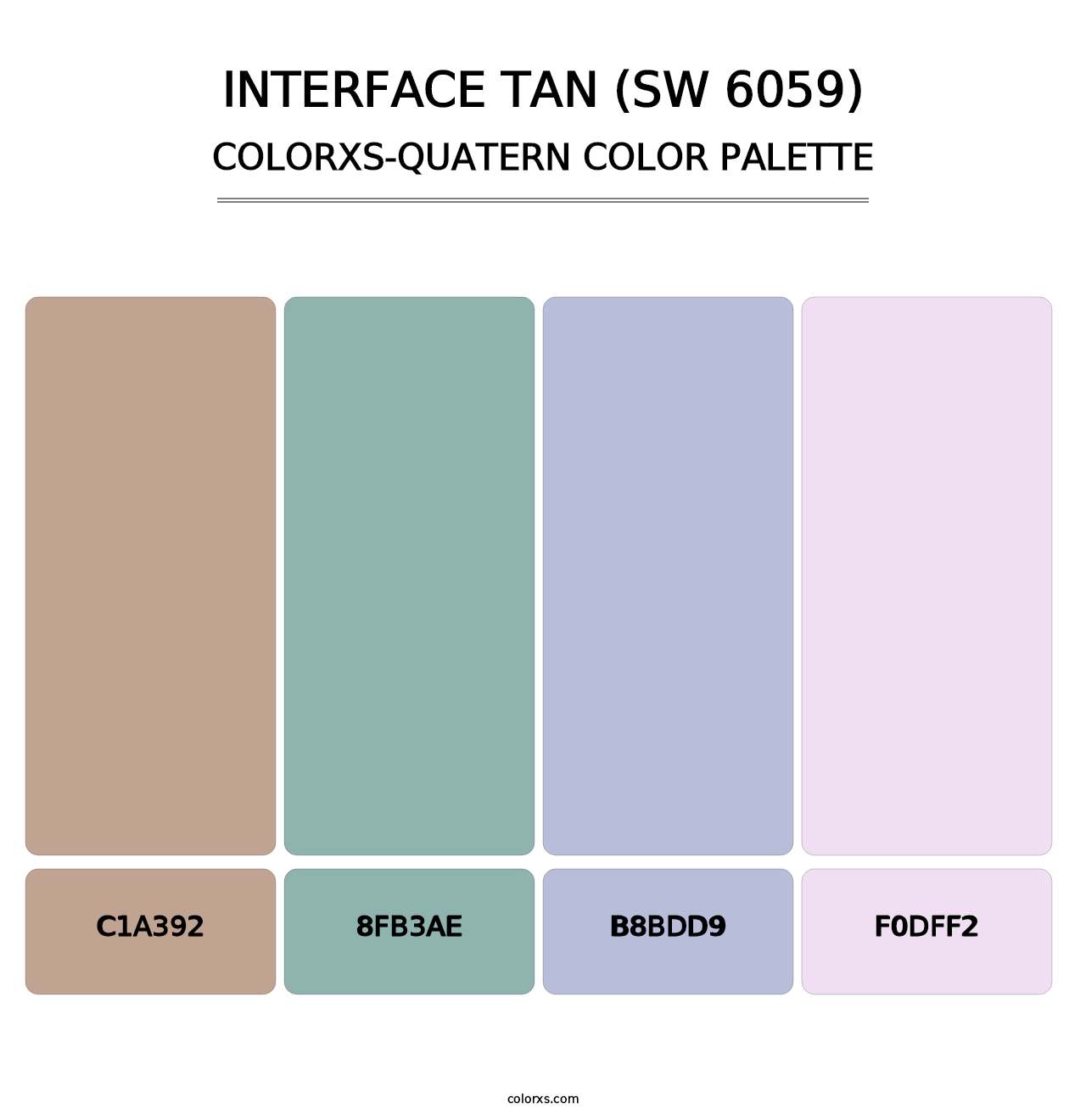 Interface Tan (SW 6059) - Colorxs Quatern Palette