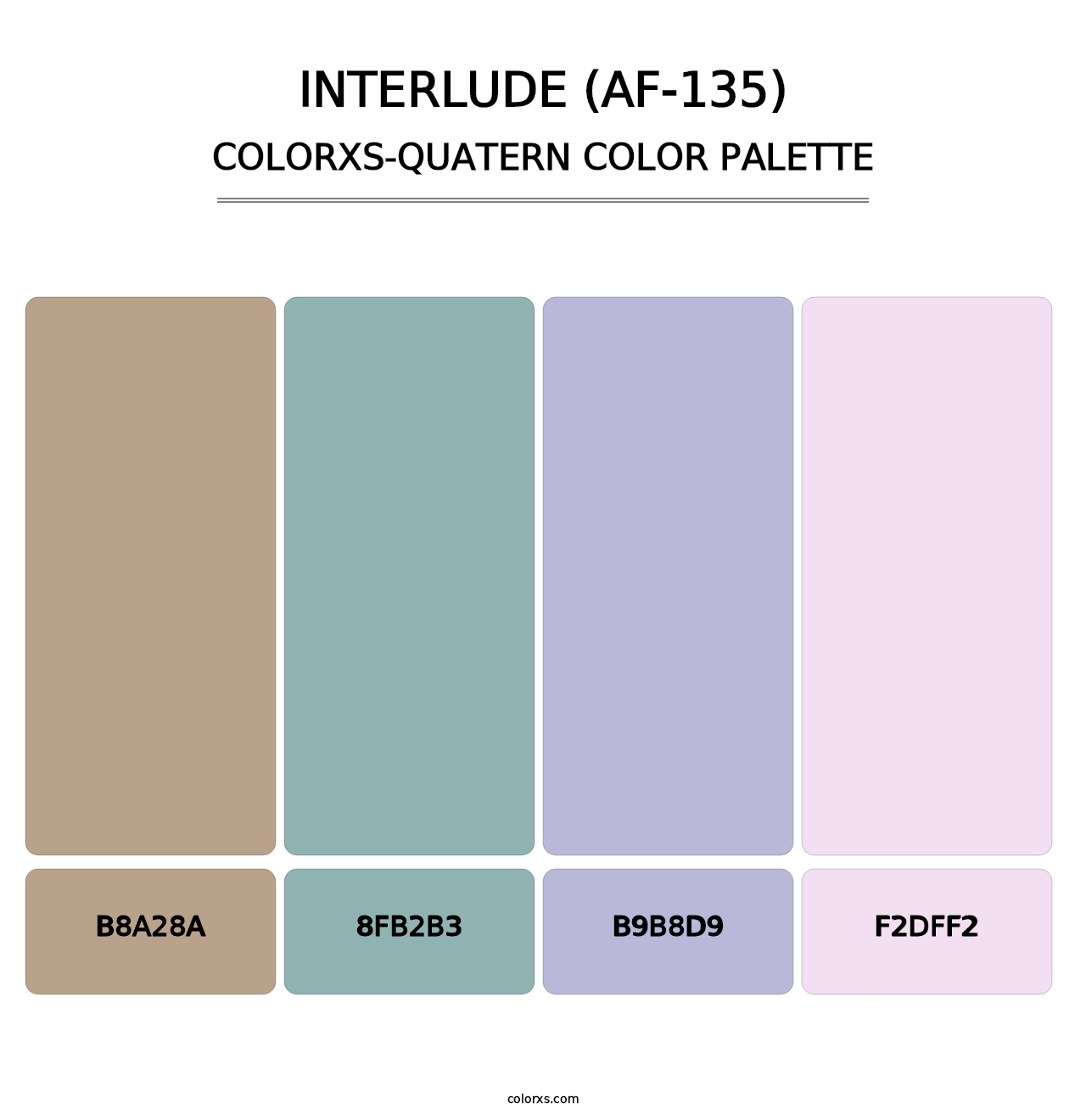 Interlude (AF-135) - Colorxs Quatern Palette