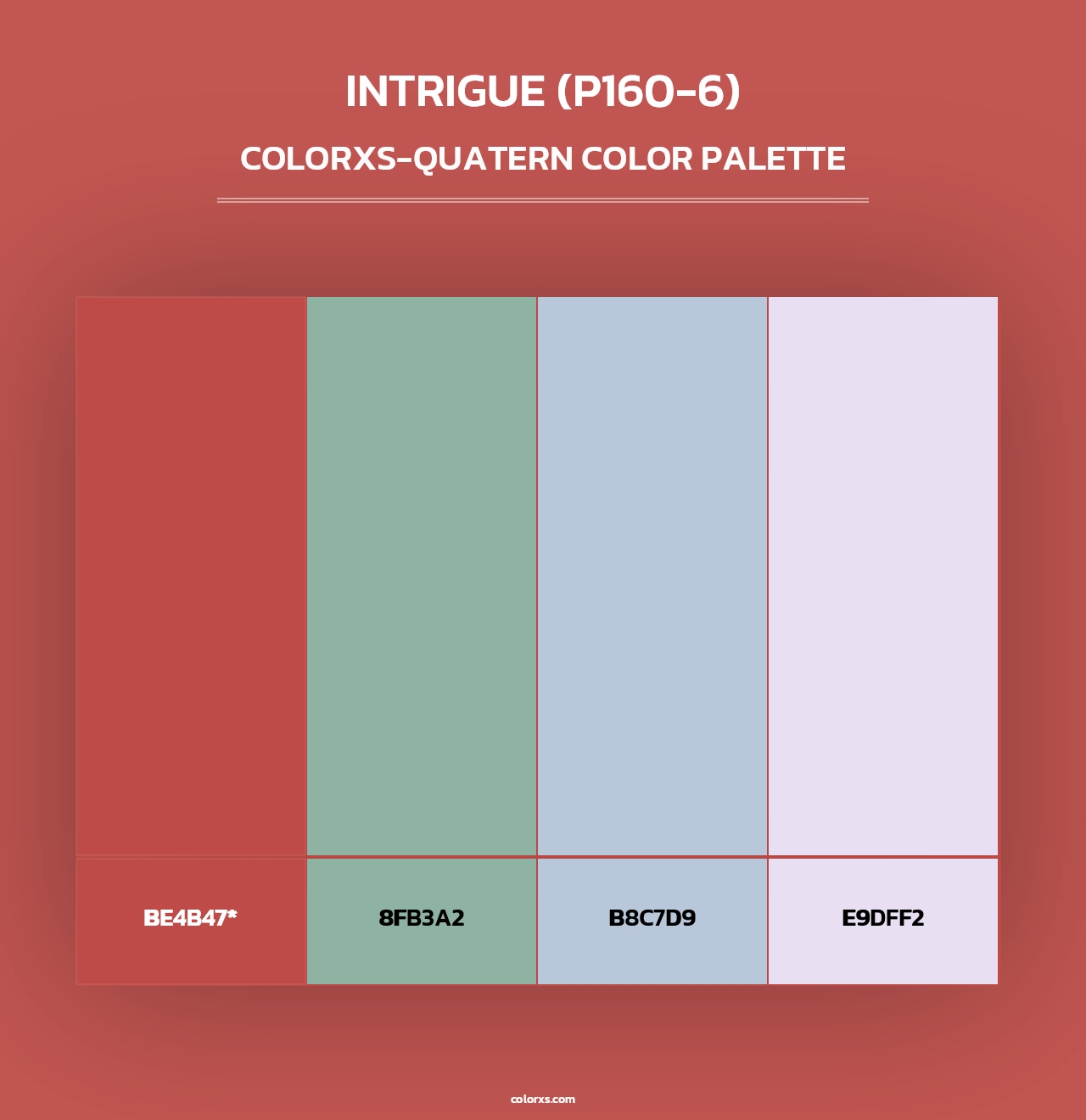 Intrigue (P160-6) - Colorxs Quad Palette