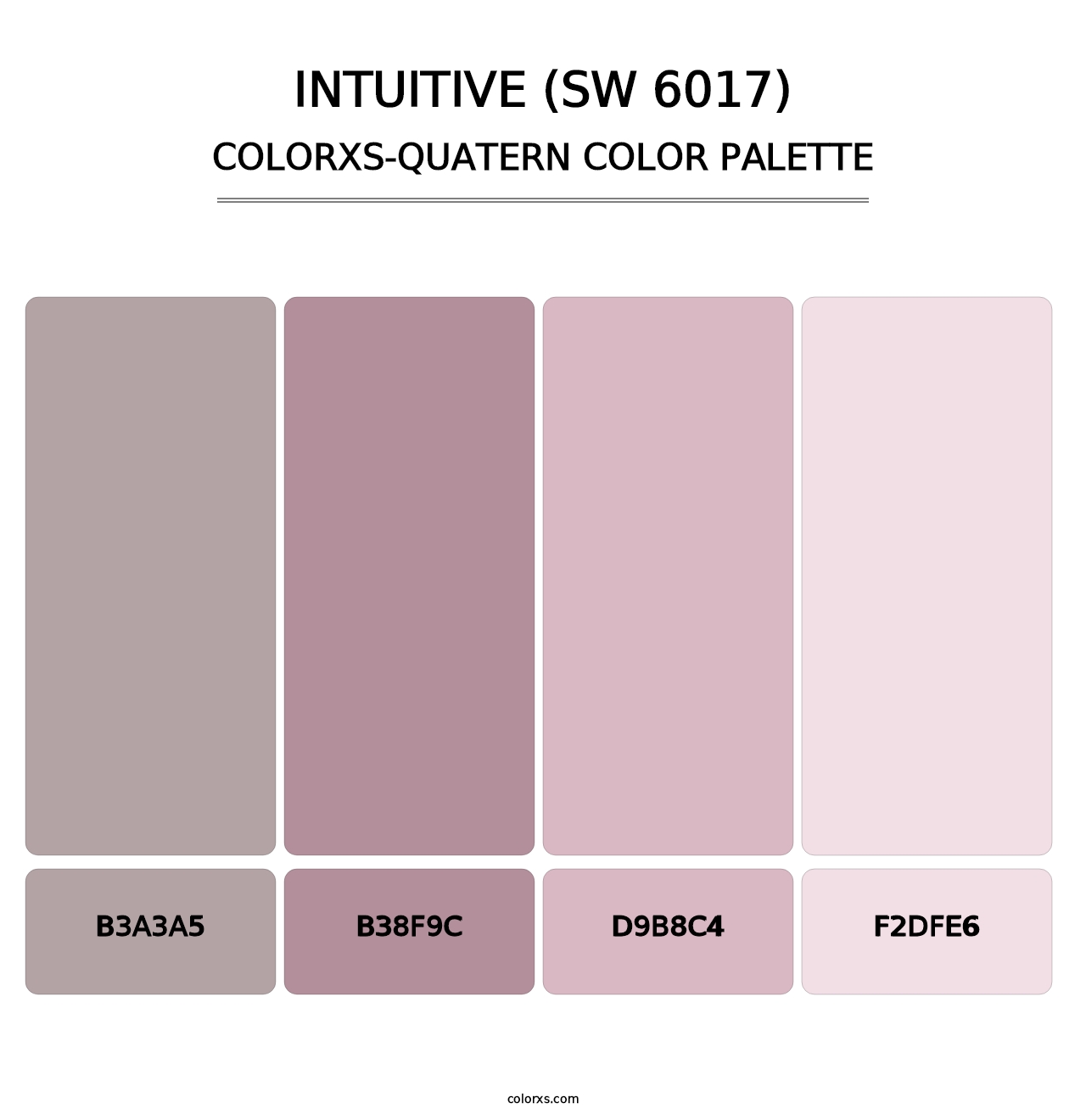 Intuitive (SW 6017) - Colorxs Quatern Palette