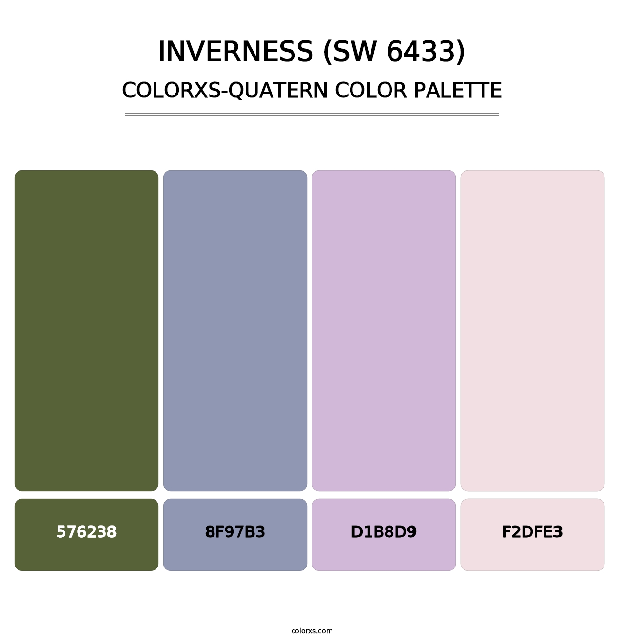 Inverness (SW 6433) - Colorxs Quatern Palette