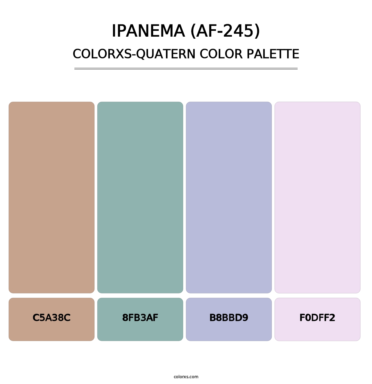 Ipanema (AF-245) - Colorxs Quatern Palette