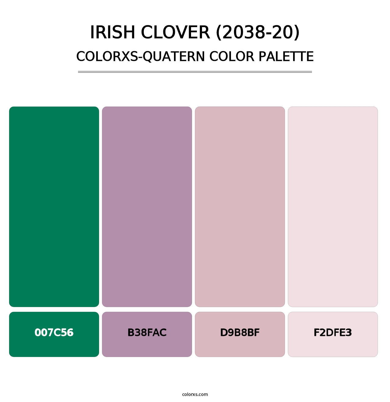 Irish Clover (2038-20) - Colorxs Quatern Palette