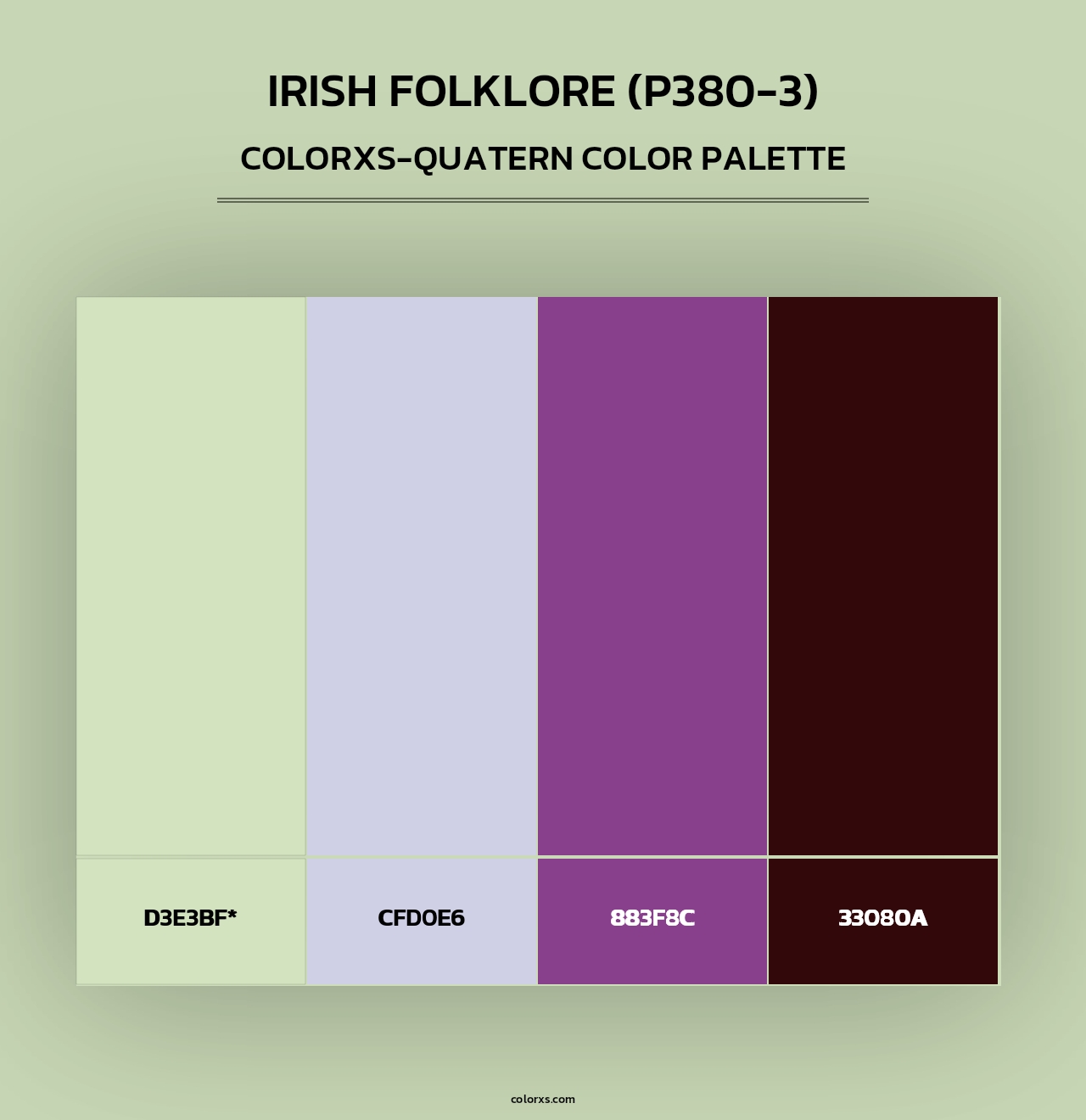 Irish Folklore (P380-3) - Colorxs Quad Palette