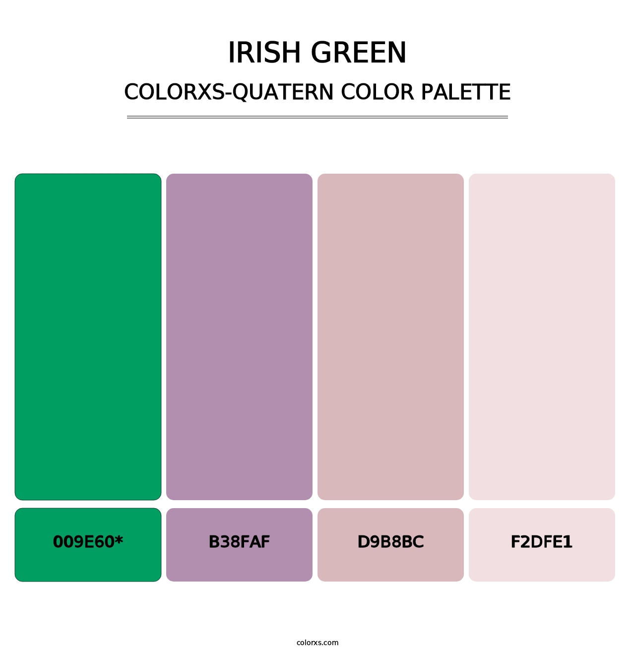 Irish Green - Colorxs Quatern Palette