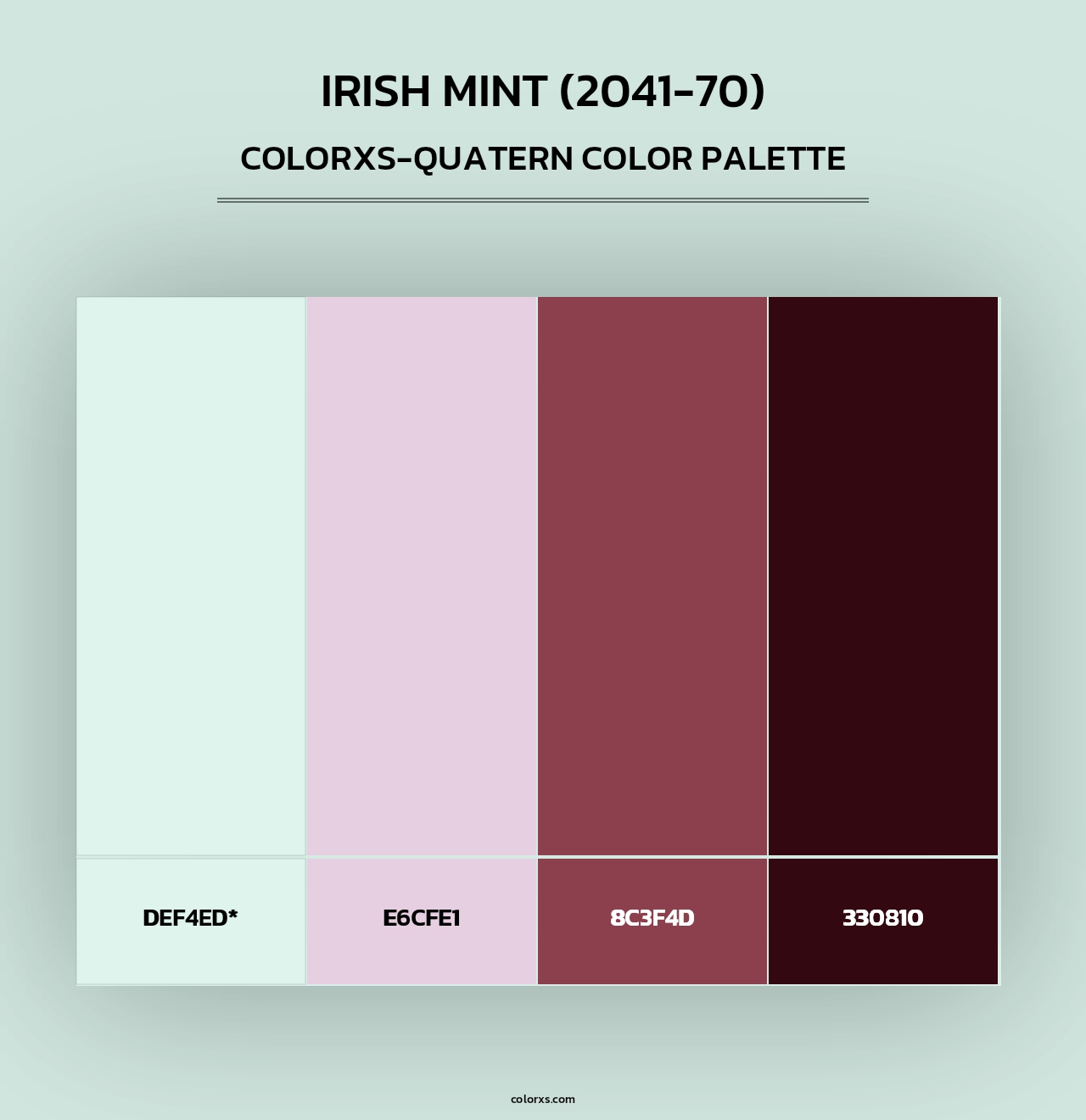 Irish Mint (2041-70) - Colorxs Quad Palette
