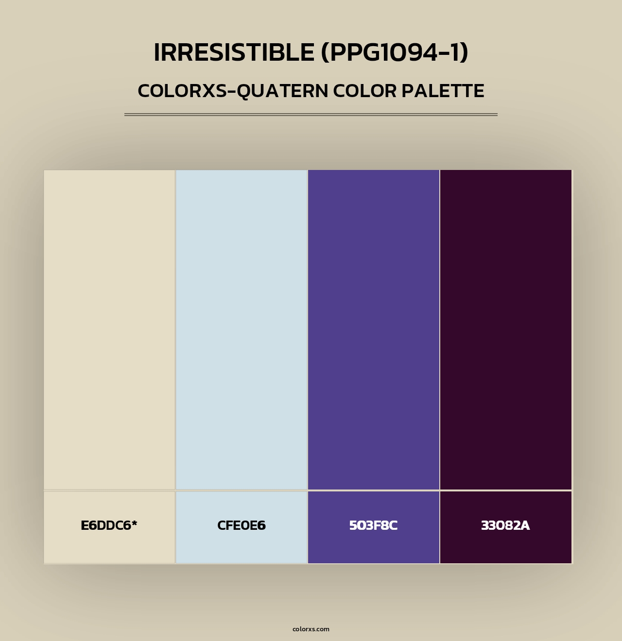 Irresistible (PPG1094-1) - Colorxs Quad Palette